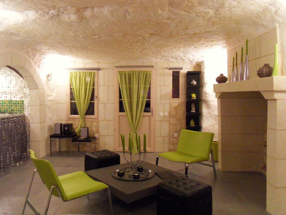 Troglodelice Bed and Breakfast Azay-le-Rideau Exteriör bild